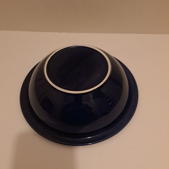 Blue Serving Bowl Bistro Brights Ironstone 10-1/4" - Picture 7 of 8